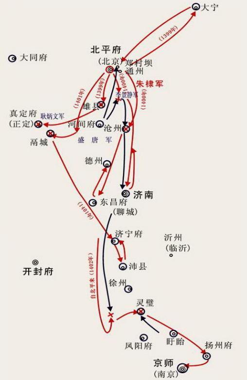 明朝靖难之役：朱棣如何成功夺权与各地官员藩王的反应